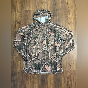 TSLA Men's Camo Hooded Long Sleeve Shirt Size XL